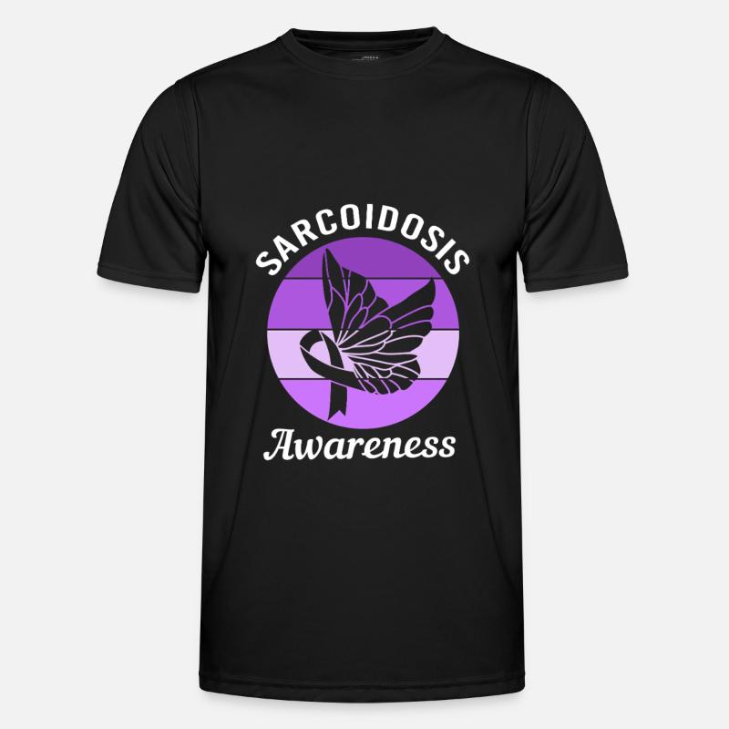 Sarkoidose - Männer Funktions-T-Shirt - Schwarz