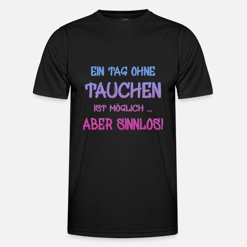 Tauchen Männer Funktions-T-Shirt