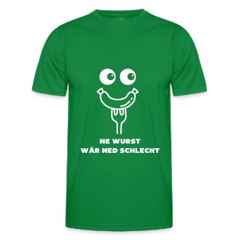NE WURST WÄR NED SCHLECHT SHIRT - Männer Funktions-T-Shirt - Kelly Green - Vorne - AI Model Male 178 dark (178cm)
