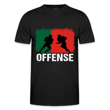 Football américain Portugal Offensive - T-shirt sport Homme - noir - Devant - AI Model Male 178 dark (178cm)