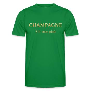 s'il vous plaît - T-shirt sport Homme - vert - Devant - AI Model Male 178 dark (178cm)