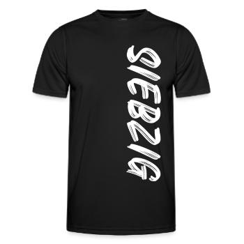 70 / Siebzig / 70. Geburtstag - Männer Funktions-T-Shirt - Schwarz - Vorne - AI Model Male 178 dark (178cm)