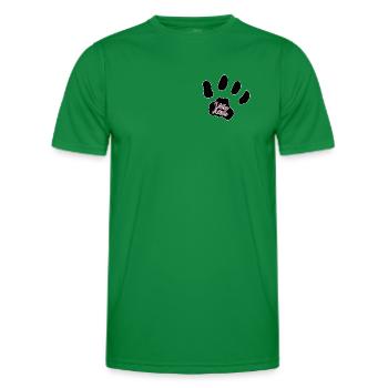 Logo tomcat Karlo paw - Men's Functional T-Shirt - kelly green - Front - AI Model Male 178 dark (178cm)