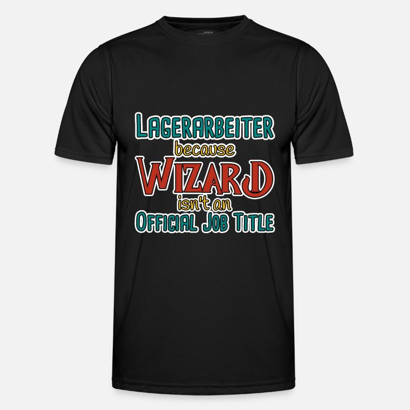 Warehouse Worker Wizard - Men's Functional T-Shirt - black