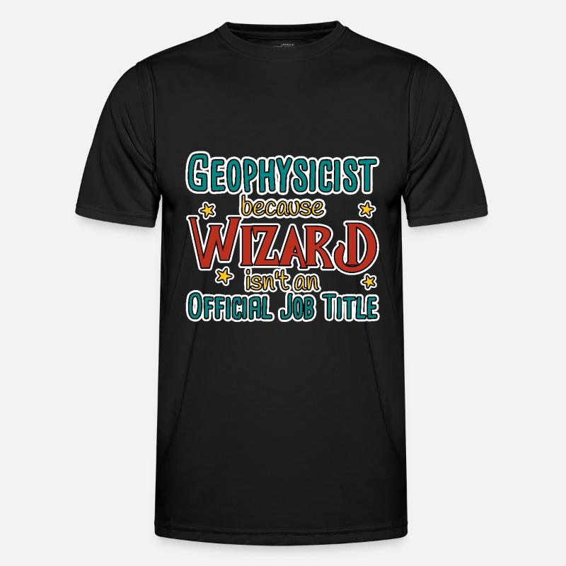 Geophysicist Wizard Geophysics - Men's Functional T-Shirt - black