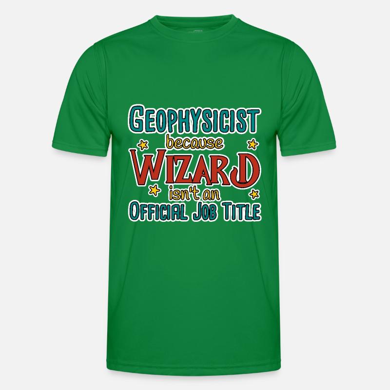 Geophysicist Wizard Geophysics Men's Functional T-Shirt