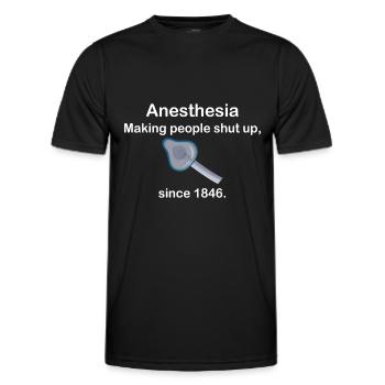 Anesthesia Making People Shut Up - T-shirt sport Homme - noir - Devant - AI Model Male 178 dark (178cm)