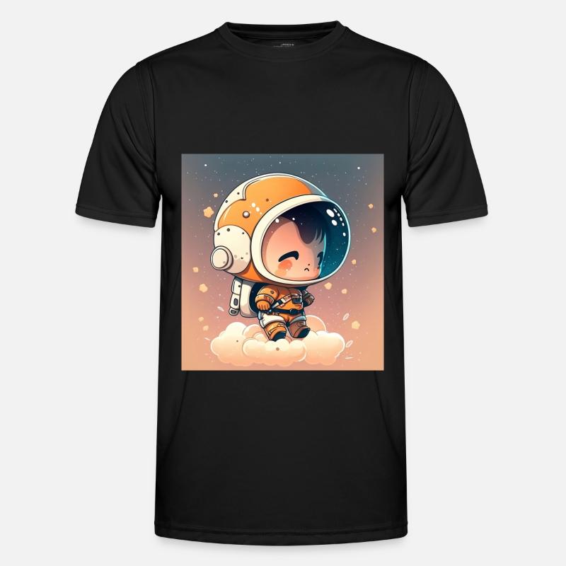 Mignon Chibi Astronaute T-shirt sport Homme