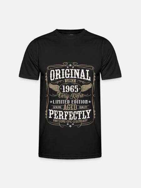 Vintage 1965 Vintage Retro Födelsedagspresent - Funktions-T-shirt herr - svart