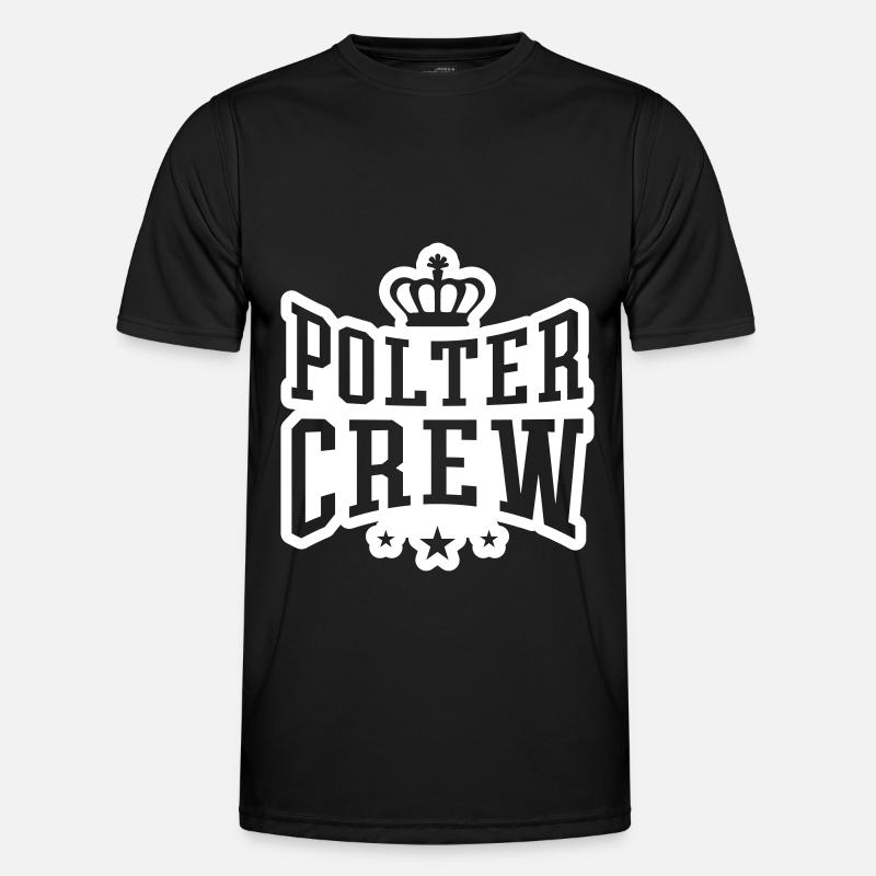 Polter Crew Engagement Wedding - Men's Functional T-Shirt - black