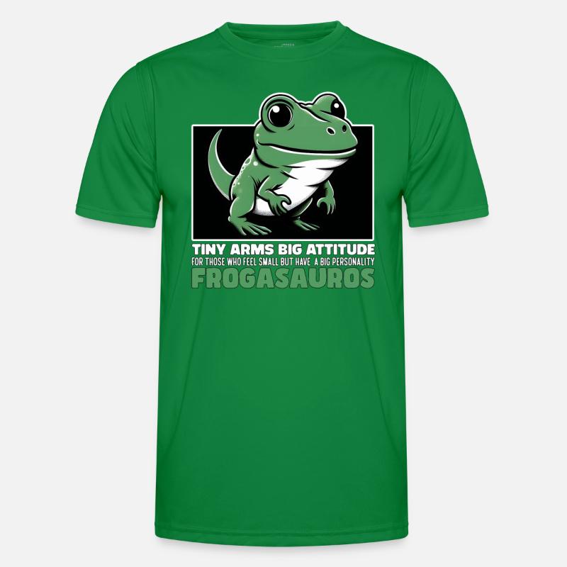 TINY ARMS BIG ATTITUDE - FROGASAURUS Men's Functional T-Shirt