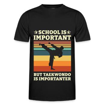 Taekwondo Taekwondoin Tae kwon do Kampfsport - Männer Funktions-T-Shirt - Schwarz - Vorne - AI Model Male 178 dark (178cm)