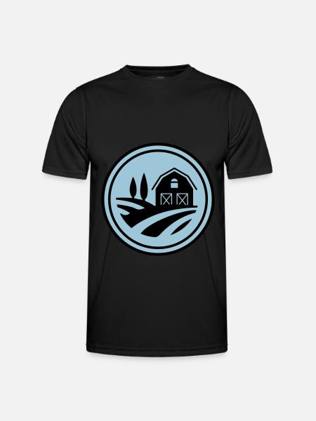 Farm Harvest Circle - Men's Functional T-Shirt - black