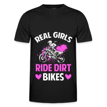 Motocross Motorradfahrer Motor Race - Männer Funktions-T-Shirt - Schwarz - Vorne - AI Model Male 178 dark (178cm)
