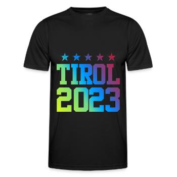 Tyrol 2023 - T-shirt sport Homme - noir - Devant - AI Model Male 178 dark (178cm)
