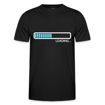 Loading bar Loading - Men's Functional T-Shirt - black - Front - AI Model Male 178 dark (178cm)