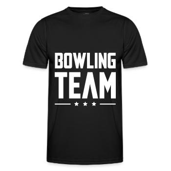 Équipe de bowling - T-shirt sport Homme - noir - Devant - AI Model Male 178 dark (178cm)