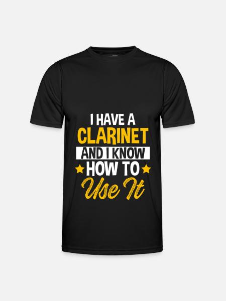 Clarinet music - Men's Functional T-Shirt - black