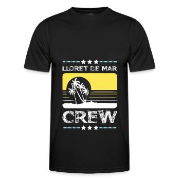 Équipage Lloret De Mar - T-shirt sport Homme - noir - Devant - AI Model Male 178 dark (178cm)