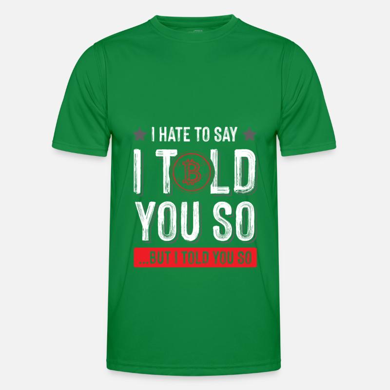 crypto bitcoin Männer Funktions-T-Shirt