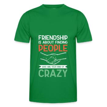 verrückt bester freund - Männer Funktions-T-Shirt - Kelly Green - Vorne - AI Model Male 178 dark (178cm)