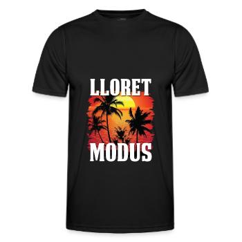 Lloret de Mar mode - T-shirt sport Homme - noir - Devant - AI Model Male 178 dark (178cm)