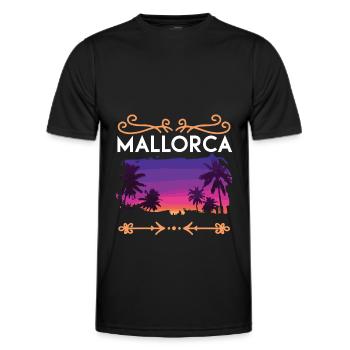 Majorque - T-shirt sport Homme - noir - Devant - AI Model Male 178 dark (178cm)