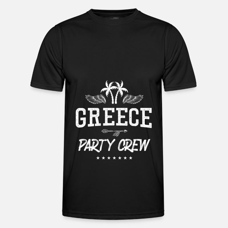 Greece Party Crew - Men's Functional T-Shirt - black
