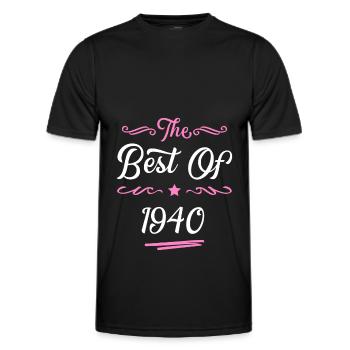 1940 best of - Männer Funktions-T-Shirt - Schwarz - Vorne - AI Model Male 178 dark (178cm)
