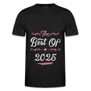 2025 best of - T-shirt sport Homme - noir - Devant - AI Model Male 178 dark (178cm)