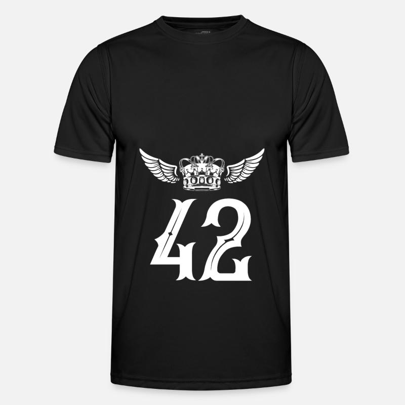 42 Number crown - Men's Functional T-Shirt - black