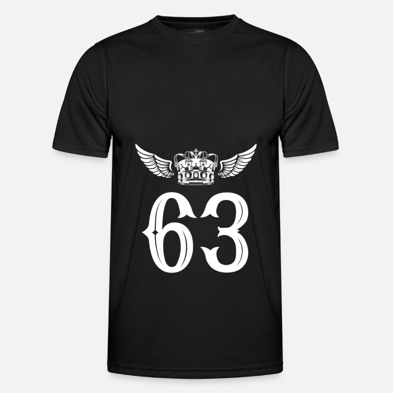 63 Number crown - Men's Functional T-Shirt - black