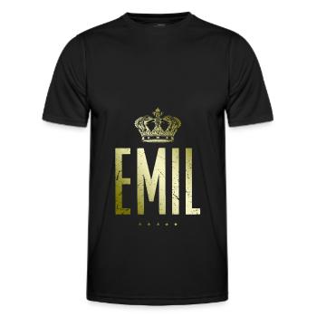 Emil - T-shirt sport Homme - noir - Devant - AI Model Male 178 dark (178cm)