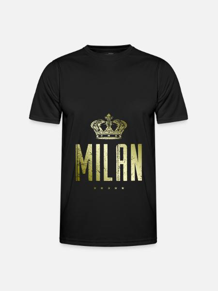 Milan - Männer Funktions-T-Shirt - Schwarz