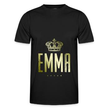 Emma - Männer Funktions-T-Shirt - Schwarz - Vorne - AI Model Male 178 dark (178cm)