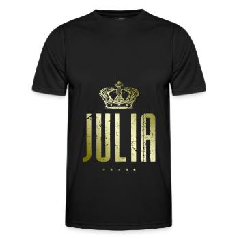 Julia - Männer Funktions-T-Shirt - Schwarz - Vorne - AI Model Male 178 dark (178cm)