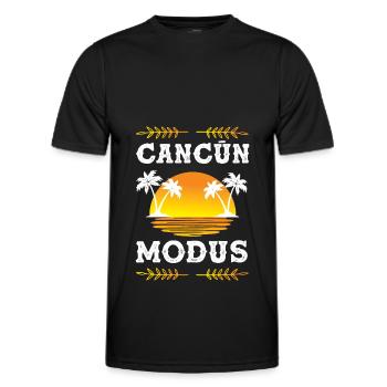 Cancun Mode - T-shirt sport Homme - noir - Devant - AI Model Male 178 dark (178cm)