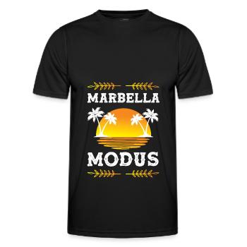 Marbella Mode - T-shirt sport Homme - noir - Devant - AI Model Male 178 dark (178cm)
