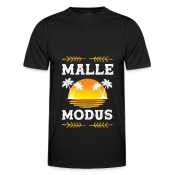 Malle Modus - Männer Funktions-T-Shirt - Schwarz - Vorne - AI Model Male 178 dark (178cm)