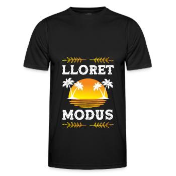 Lloret De Mar Modus - Männer Funktions-T-Shirt - Schwarz - Vorne - AI Model Male 178 dark (178cm)