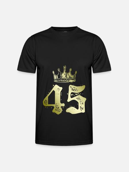 45 Number crown - Men's Functional T-Shirt - black