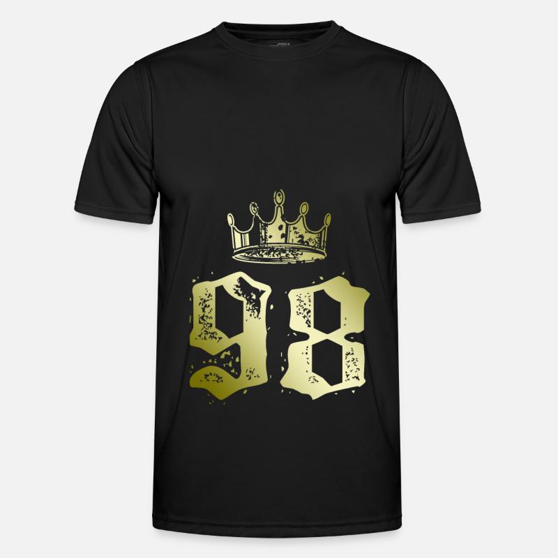 98 Number crown - Men's Functional T-Shirt - black