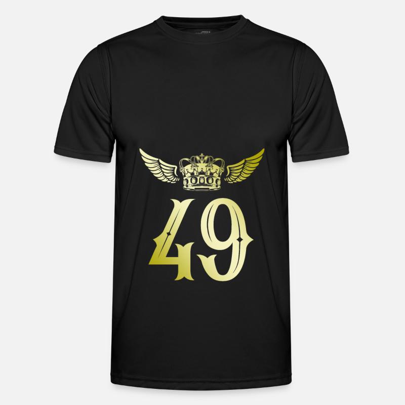49 Number crown - Men's Functional T-Shirt - black
