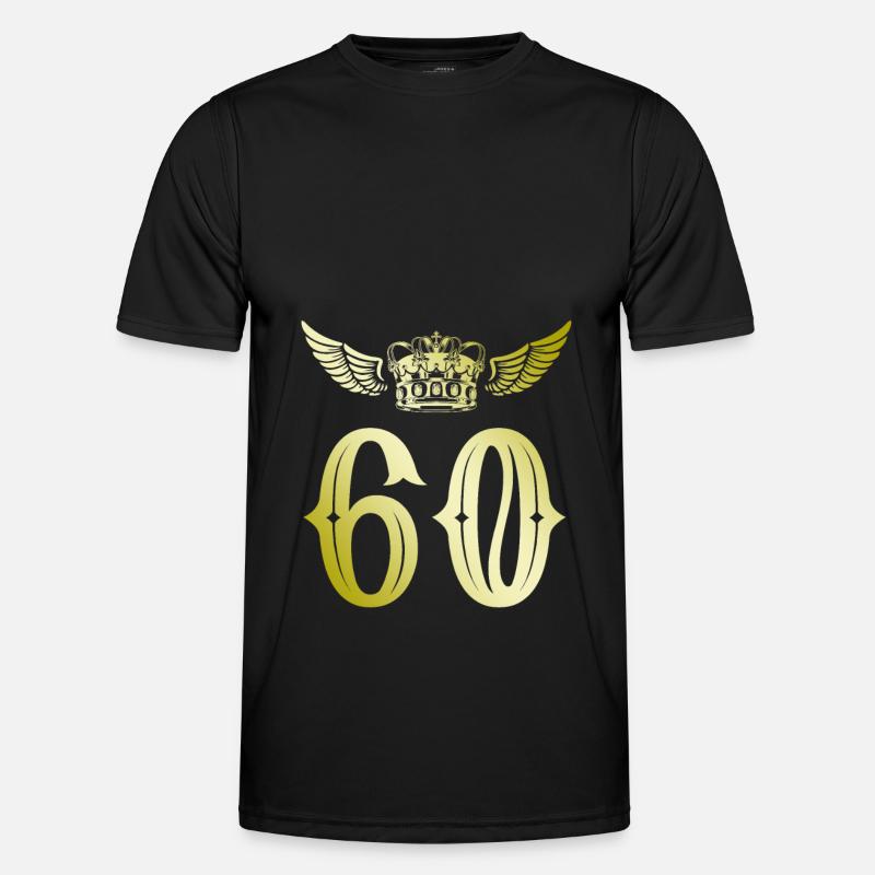 60 Number crown - Men's Functional T-Shirt - black