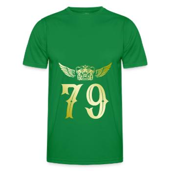 79 Couronne numérique - T-shirt sport Homme - vert - Devant - AI Model Male 178 dark (178cm)