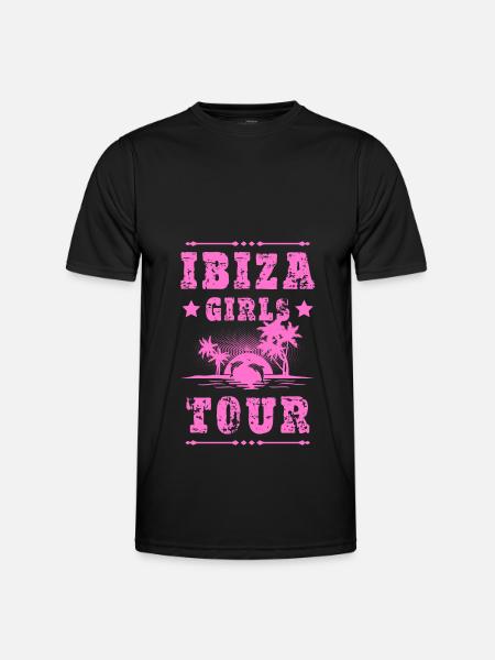 Ibiza Girls Tour - Männer Funktions-T-Shirt - Schwarz