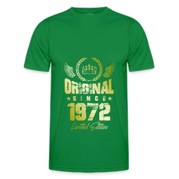 1972 limited edition - Men's Functional T-Shirt - kelly green - Front - AI Model Male 178 dark (178cm)