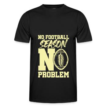 football season - Men's Functional T-Shirt - black - Front - AI Model Male 178 dark (178cm)