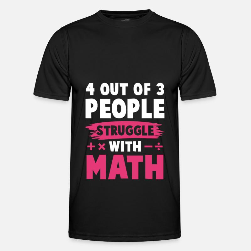 mathematics learning - Men's Functional T-Shirt - black