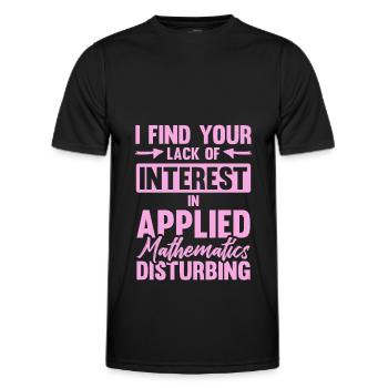 Learn mathematics - Men's Functional T-Shirt - black - Front - AI Model Male 178 dark (178cm)